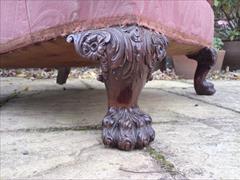 Howard and Sons antique armchair - Bridgewater model with Ramsden leg carving2.jpg